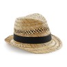 Straw Summer hat - B730:Natural, 100% straw; sweatband: 100% polyester, S/M